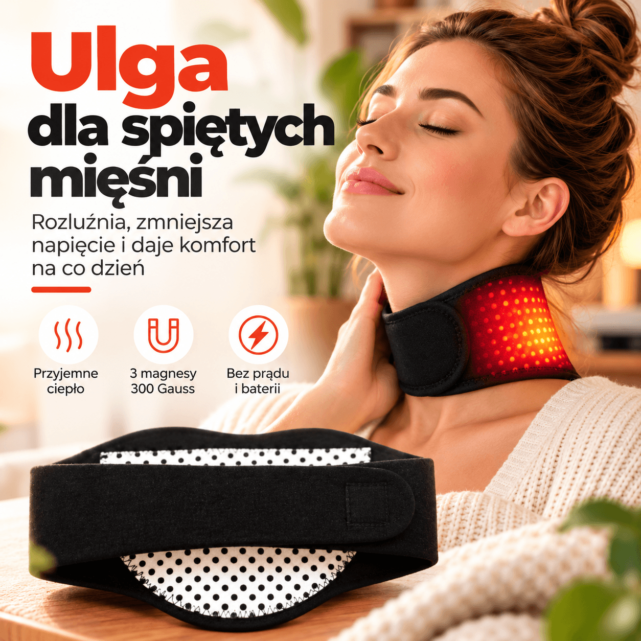 WarmNeck - samonagrzewająca opaska na kark 1